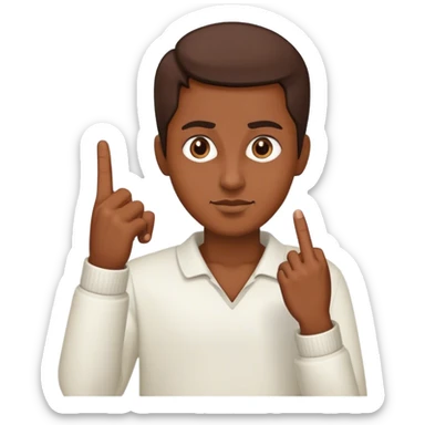 Middle finger going down the Arab way sticker