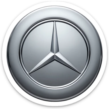 Mercedes logo sticker