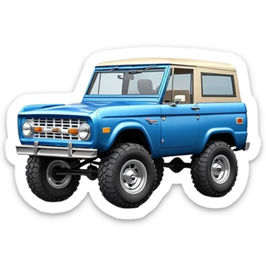 classic ford bronco sticker