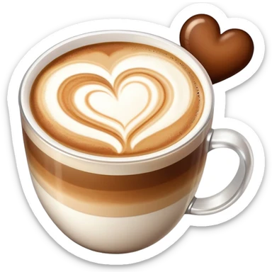 Coffee latte sticker