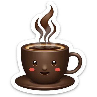 a cup of coffee sticker