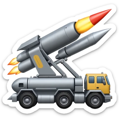 NATO military rocket launch system with many rockets sticker
