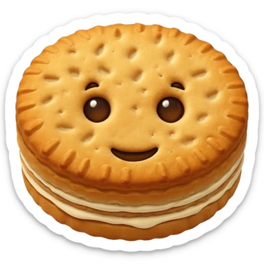 Biscuit simple, sans visage  sticker