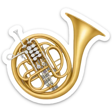 French horn  sticker