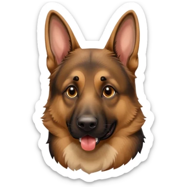 make tongue longer on German Shepard male sticker