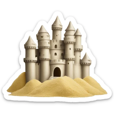 castle made of flour sticker