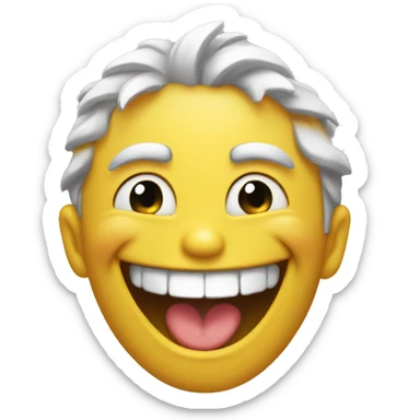 laughing hard as possible smiley emoji face sticker