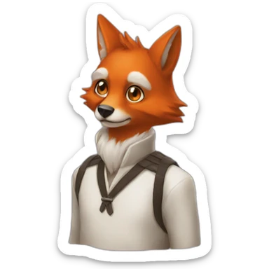 Démon renard sticker