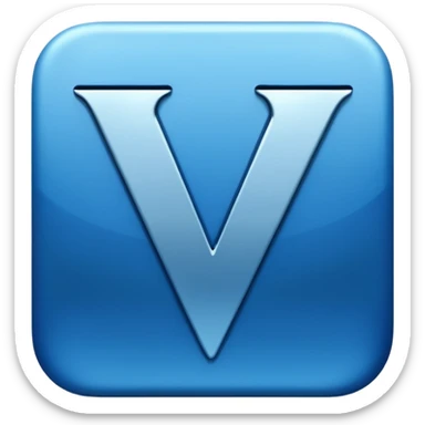letter v sticker