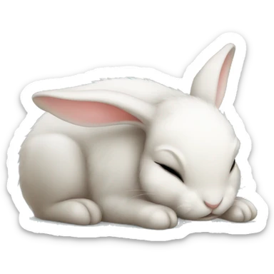 Baby rabbit sleeping sticker