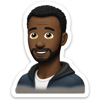 Black Chris Evans sticker