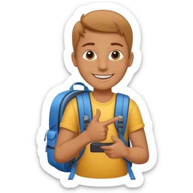 Hitchhiking  sticker