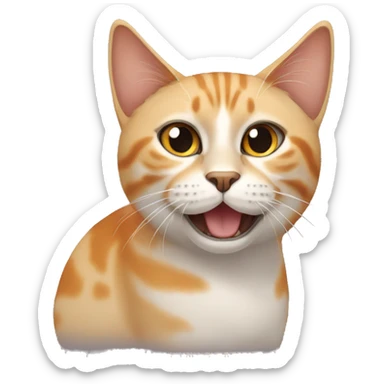Gato anaranjado sticker