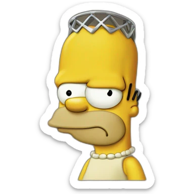 Homer Simpson dei King sticker