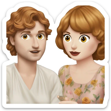 Florence Welch meets Taylor Swift journaling session sticker