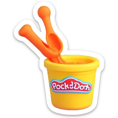 creative Play-Doh creation sticker
