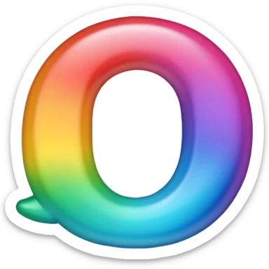 Un arcoiris por favor sticker
