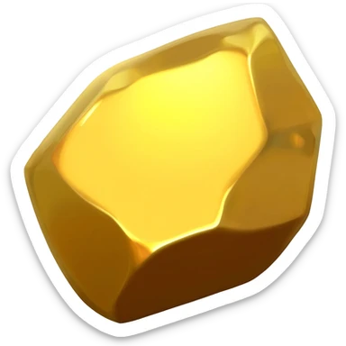 gold nugget sticker