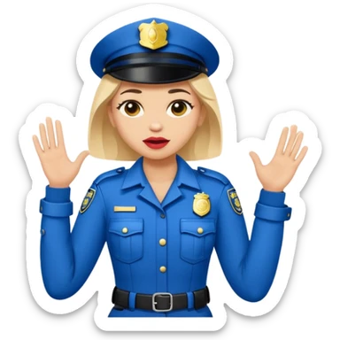 ma petite sœur, qui prend un vêtement pour adultes chez Chanel et la police vient. Et après la police lui crie. sticker