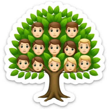 family tree sticker