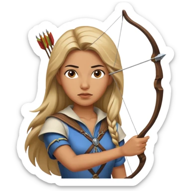 archer woman sticker