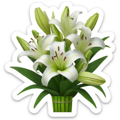 Lily bouquet  sticker