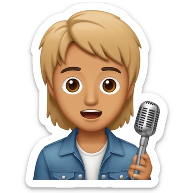 Happy Rock Pop Music Singer sticker