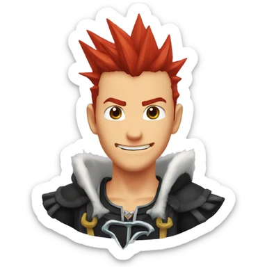 kingdom hearts Axel sticker