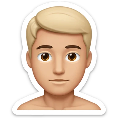 realistic portrait of a male sticker