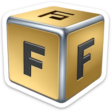 cube with F11# letters on it sticker