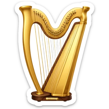 Harp instrument sticker