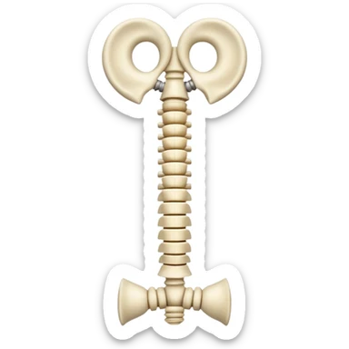 vertebral column sticker