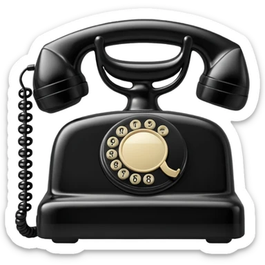telephone receiver sticker