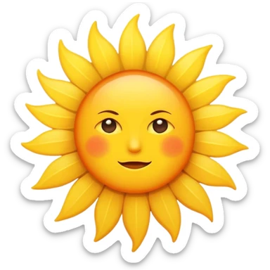 dawn sun sticker