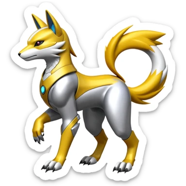  Futuristic Renamon (full body) sticker