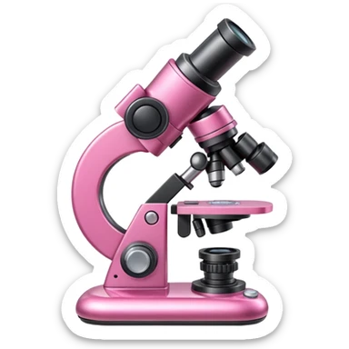 pink microscope sticker