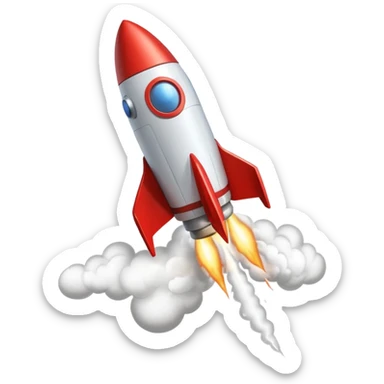 rocket leaves sticker