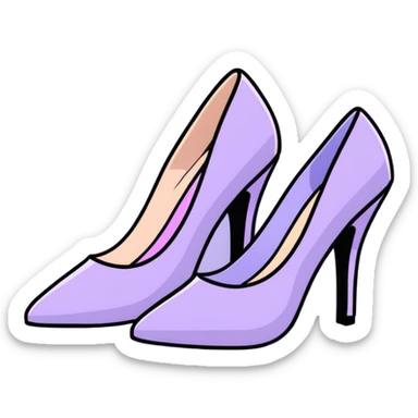 lilac pastel pumps sticker