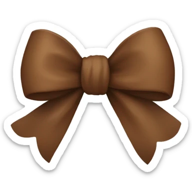 Brown Bow sticker