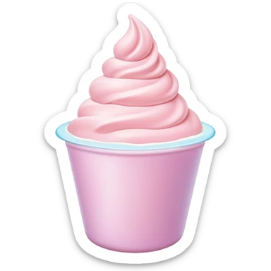 Rectangle frozen yogurt  sticker