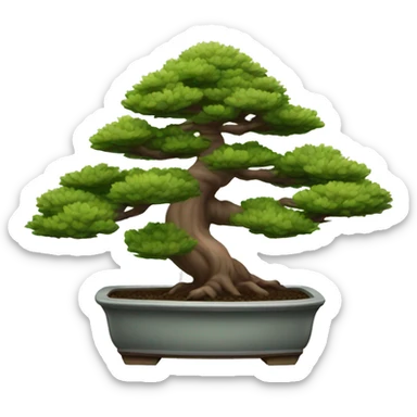 pine tree bonsai sticker