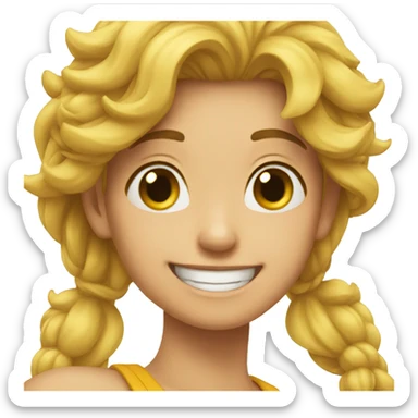 the happiest emoji ever sticker
