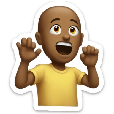 Knocking on a window sticker