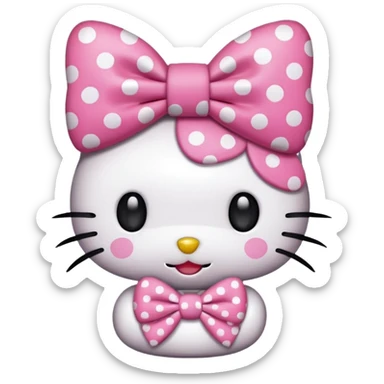 Hello Kitty de puntos para Instagram  sticker