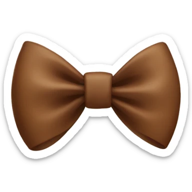 brown bow sticker