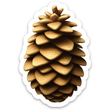 Christmas pine cone sticker