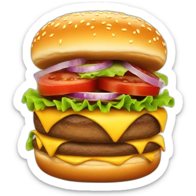 enorme hamburger sticker