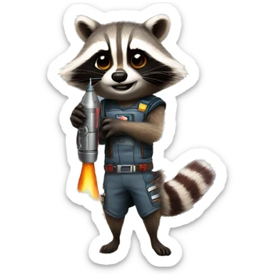 Rocket racoon sticker