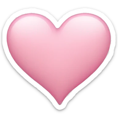 Light pink Heart  sticker