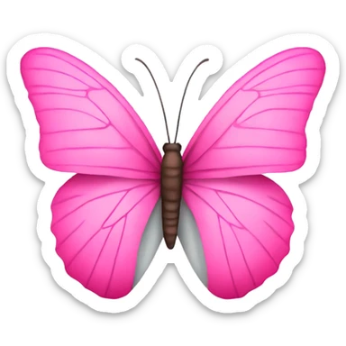 pink butterfly  sticker